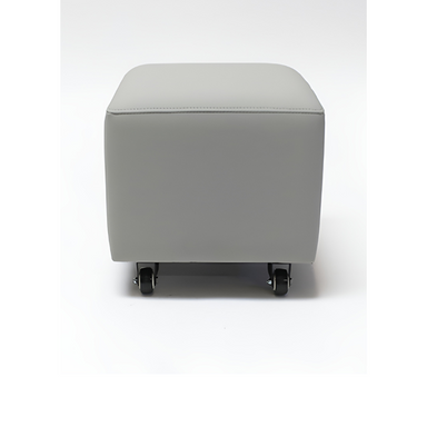Belava Shorty Nail Tech Stool In Grey Square Salon Chair