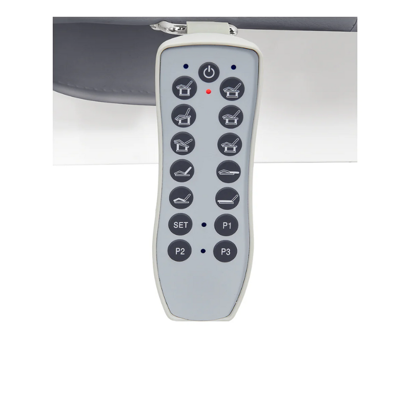 DIR Luxi 4-Motors Medical Spa Treatment Bed Table Gray Hand Remote Control