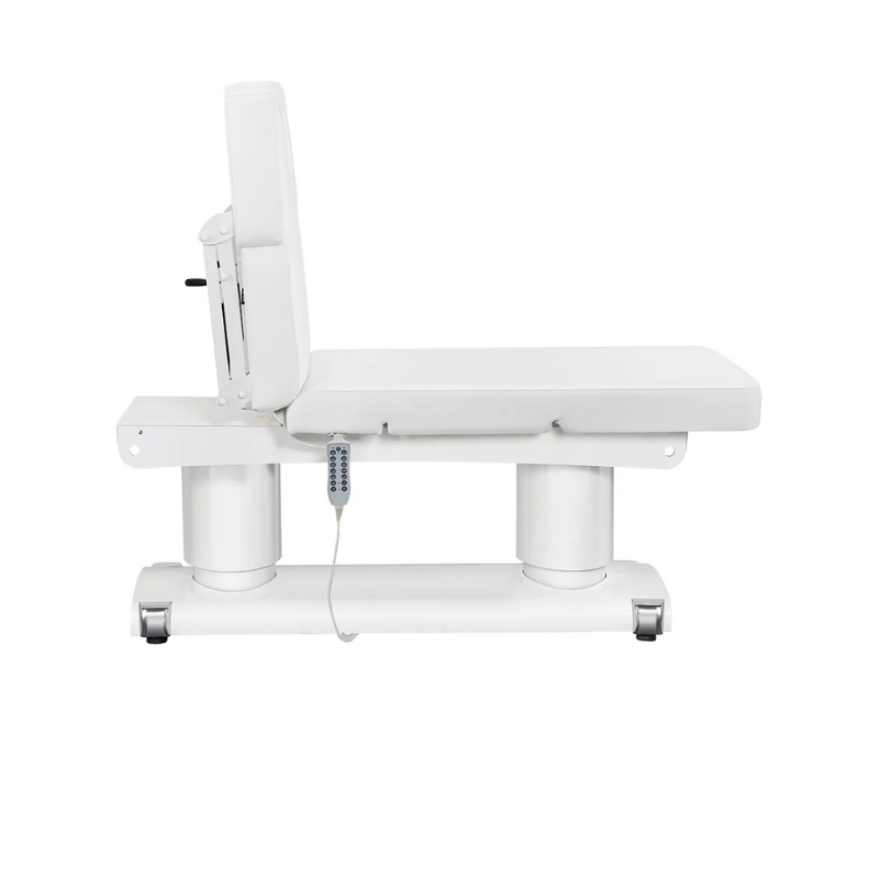 DIR Luxi 4-Motors Medical Spa Treatment Bed Table in White with Adjusted Backrest