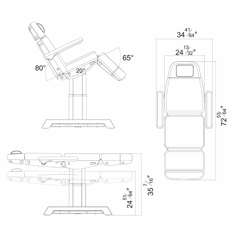 DIR Sydney 4-Motors Esthetician Chair Table Bed
