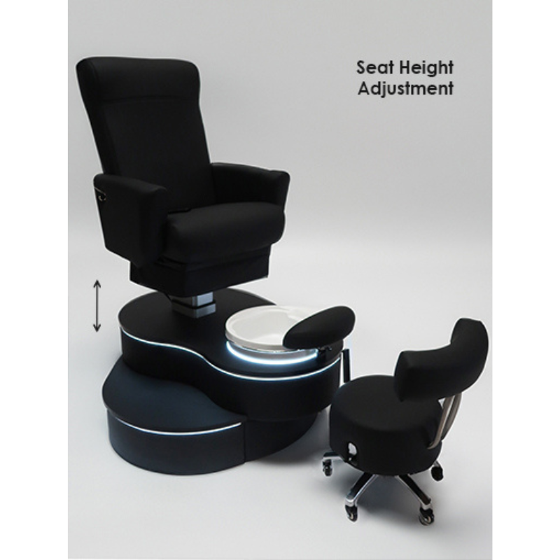 Belava Advantage Pedicure Chair With/Without Plumbing Seat Height Adjustment and chair