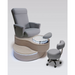 Belava Advantage Pedicure Chair With/Without Plumbing in Gray with chair and Led Lights