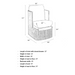 Belava Dorset Lounge Style Pedicure Chair With/Without Plumbing Dimensions Measurements