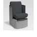 Belava Dorset Lounge Style Pedicure Chair With/Without Plumbing In Charcoal Dark Gray