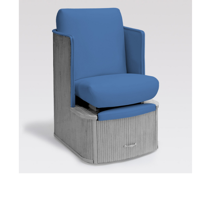 Belava Dorset Lounge Style Pedicure Chair With/Without Plumbing In Cosmic Blue