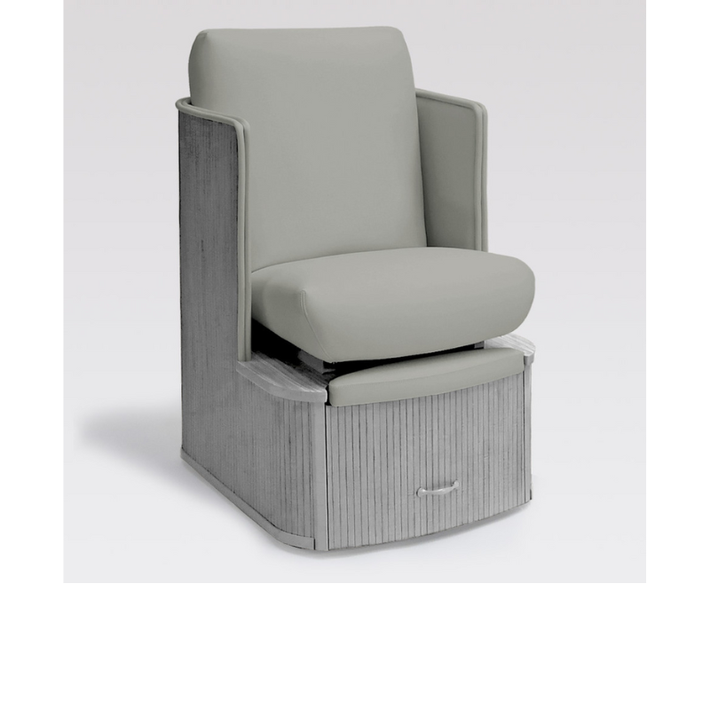 Belava Dorset Lounge Style Pedicure Chair With/Without Plumbing In Grey