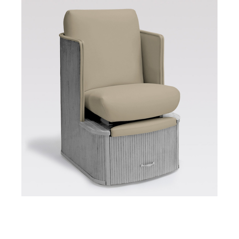 Belava Dorset Lounge Style Pedicure Chair With/Without Plumbing In Light Neutral