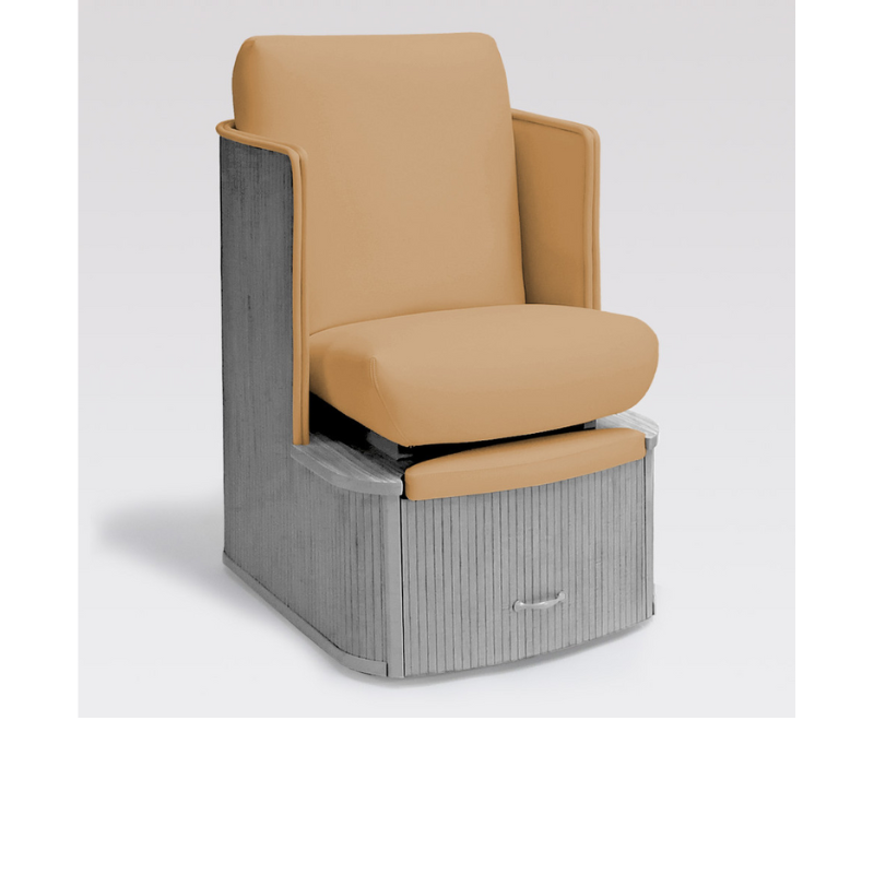 Belava Dorset Lounge Style Pedicure Chair With/Without Plumbing In Maple Yellow