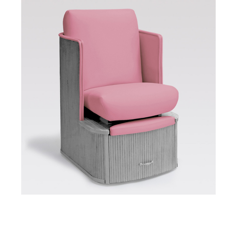 Belava Dorset Lounge Style Pedicure Chair With/Without Plumbing In Pink