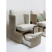 Belava Dorset Lounge Style Pedicure Chair With/Without Plumbing In White Salon Display
