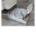 Belava Dorset Lounge Style Pedicure Chair With/Without Plumbing In White with White Trio foot spa tub closeup