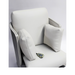 Belava Dorset Lounge Style Pedicure Chair With/Without Plumbing White Color With Pillows Closeup