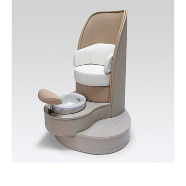 Belava Eclipse Pedicure Chair With/Without Plumbing Right View in Beige