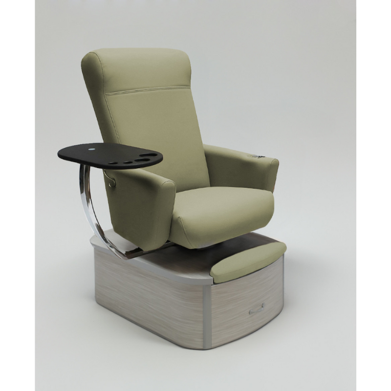 Belava Element Pedicure Chair With/Without Plumbing In Artichoke Green