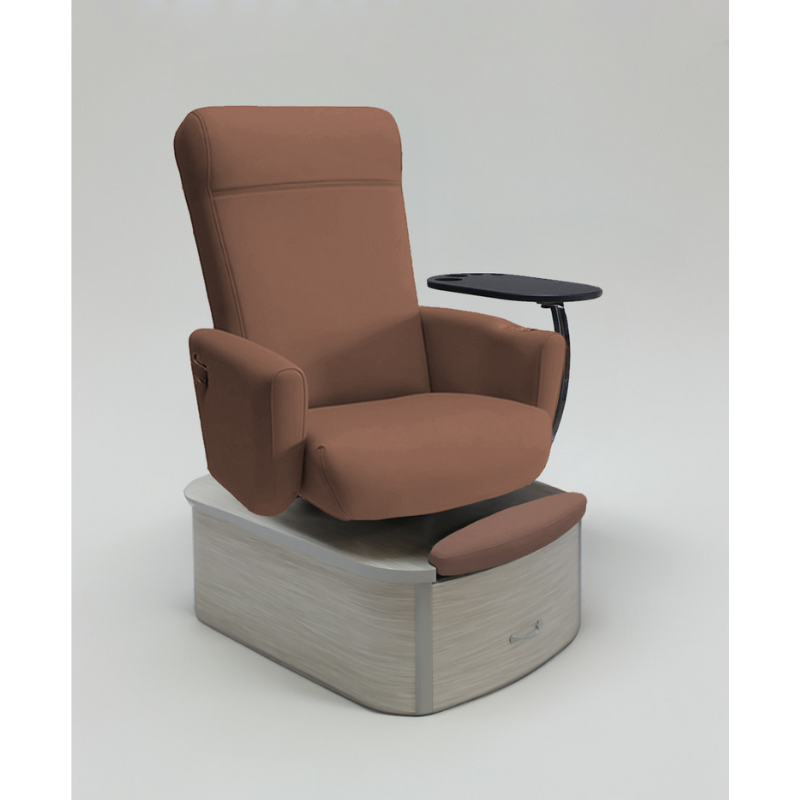 Belava Element Pedicure Chair With/Without Plumbing In Equestrian Warm Brown Salon Chair
