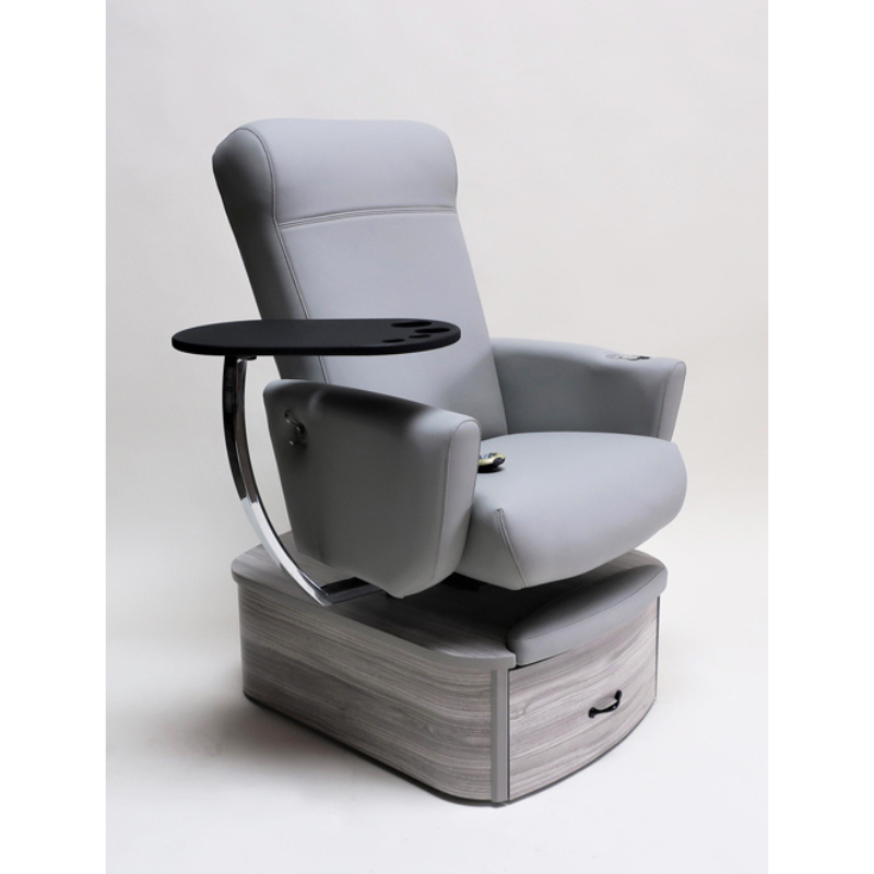 Belava Element Pedicure Chair With/Without Plumbing Light Gray Modern Salon Pedicure Chair 