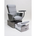 Belava Element Pedicure Chair With/Without Plumbing Light Gray Chair Open Draw with Foot Tub View
