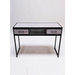 Belava Elora Manicure Table Display Modern Style Wood Design With Black Border With Drawers
