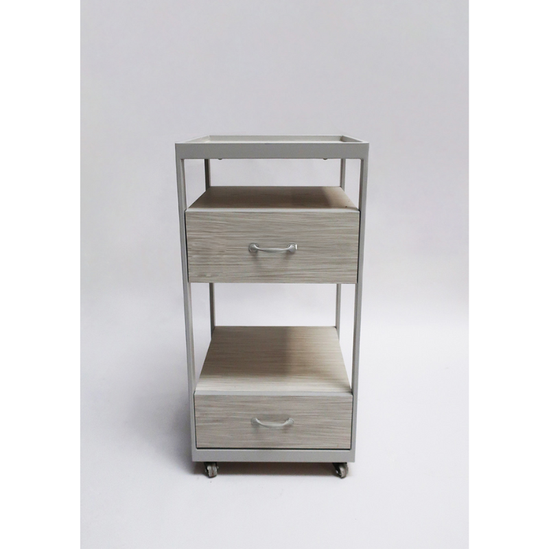 Belava Elora Salon Cart With Drawers for Storage Modern Style Front Display