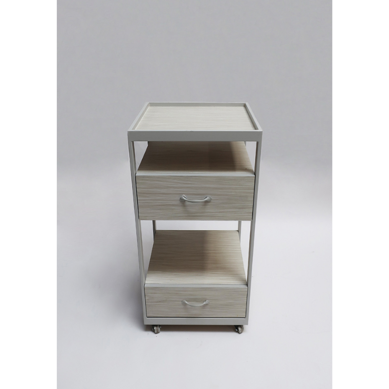 Belava Elora Salon Cart With Drawers for Storage Modern Style Front Display Top View