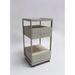 Belava Elora Salon Cart With Drawers for Storage Modern Style Wood Design Front View