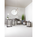 Belava Elora Salon Furniture Collection - Complete Set Salon Modern Decorated Display, Includes Manicure Table and Dolly and Pedicure Cart and Dolly
