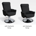 Belava Essence Multi Service Chair With Hydraulic Pump Compared to Fixed Height 