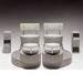 Belava Luna Pedicure Chair With/Without Plumbing Front Modern Display With Cabinets