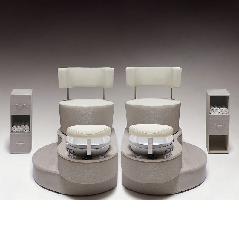 Belava Luna Pedicure Chair With/Without Plumbing Front Modern Display With Cabinets