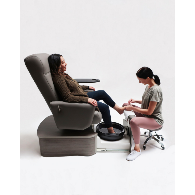 Belava Nail Tech Basic Stool Technician and Customer Salon Use Display
