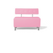 Belava Salon Chair Double Seater In Pink Modern Rectangle Salon Waiting Area Reception Customer Chair
