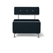 Belava Salon Chair One & Half Seater In Black Modern Rectangle Salon Waiting Area Reception Customer Chair