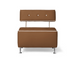 Belava Salon Chair One & Half Seater In Equestrian Warm Brown Modern Rectangle Salon Waiting Area Reception Customer Chair