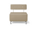Belava Salon Chair One & Half Seater In Light Neutral Modern Rectangle Salon Waiting Area Reception Customer Chair