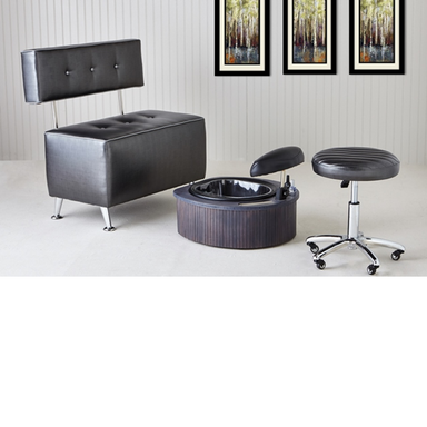 Belava Salon Chair Seater Salon Display With Technician Stool and Foot Tub