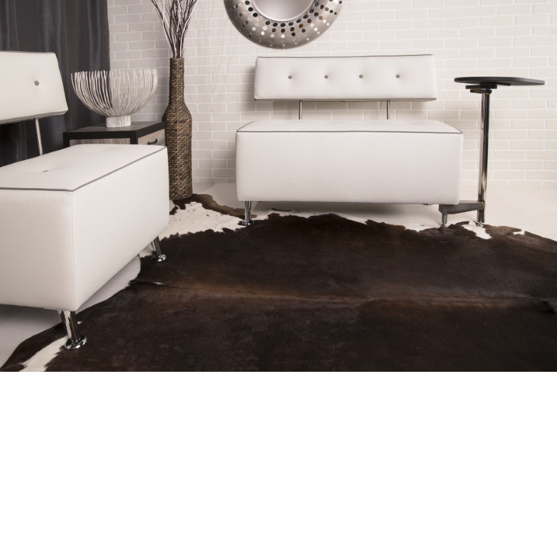Belava Salon Chair Seater in White Decorated Salon Display