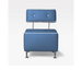 Belava Salon Chair Single Seater In Cosmic Bright Blue Modern Salon Chair Waiting Area Reception Seating Chair
