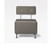 Belava Salon Chair Single Seater In Cosmic Sandlewood Modern Salon Chair Waiting Area Reception Seating Chair