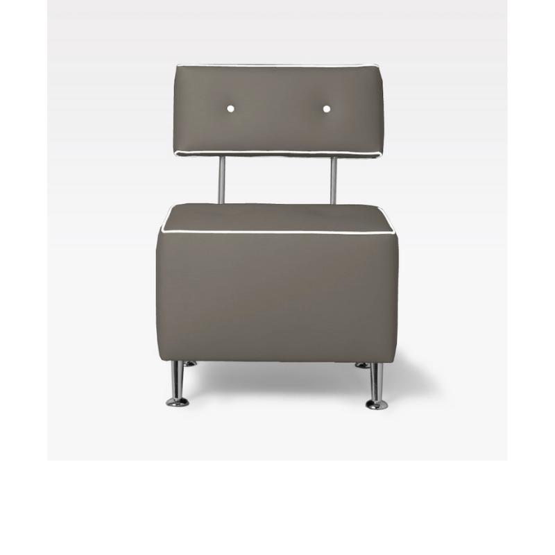 Belava Salon Chair Single Seater In Cosmic Sandlewood Modern Salon Chair Waiting Area Reception Seating Chair