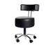 Belava Salon Nail Tech Stool Performer with Low, Medium, or High Pump Adjustable Height In Black With Rolling Wheels