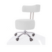 Belava Salon Nail Tech Stool Performer with Low, Medium, or High Pump Adjustable Height In White