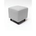 Belava Shorty Nail Tech Stool In Bisque Light Gray Modern Square Salon Chair For Pedicure
