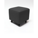Belava Shorty Nail Tech Stool In Charcoal Dark Gray Square Salon Chair