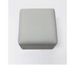 Belava Shorty Nail Tech Stool In Grey Light Gray Low Square Pedicure Chair Top View