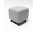 Belava Shorty Nail Tech Stool In Grey Square Salon Chair Angle View