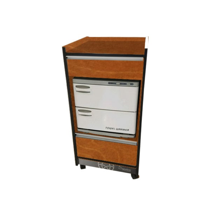 Custom_Craftworks_T200_ Salon Trolley_Cart_in_Warm_Copper With Warm Towel Storage