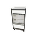 Custom_Craftworks_T200_Trolley_Salon Cart_in_White With Warm Towel Storage