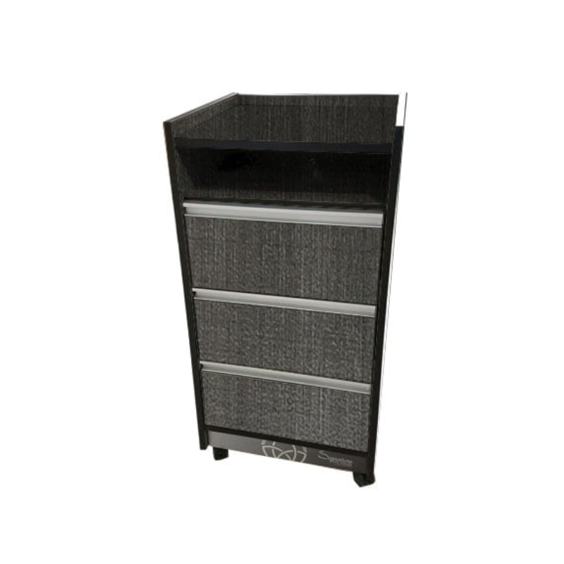 Custom_Craftworks_T300_Salon_Trolley_Cart_Acajou Gray Laminate