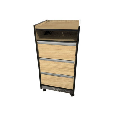 Custom Craftworks T300 Salon Trolley Cart Maple Wood Laminate