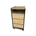 Custom Craftworks T300 Salon Trolley Cart Maple Wood Laminate